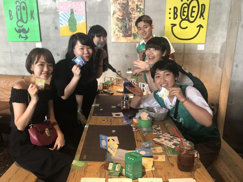 WEEKEND GARAGE TOKYO５周年イベントにgreenbird学生インターン参加！『暮らしの記録缶バッチWS』画像