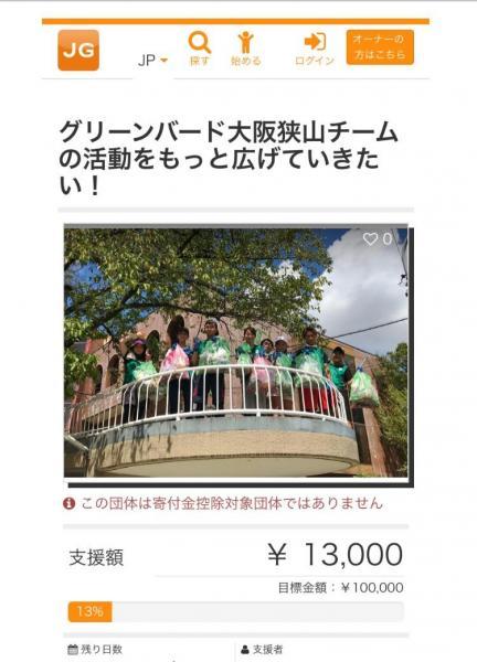 【大阪狭山】クラウドファンディングやっています！画像