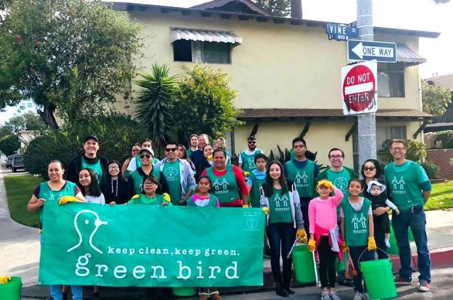 Green Bird Cleanup at Sycamore & Vine Neighborhood
