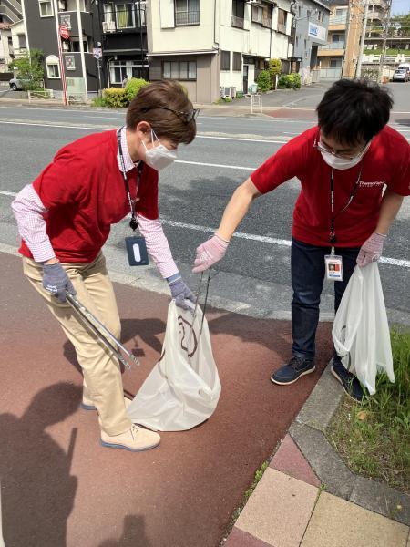 サーモフィッシャーサイエンティフィック ジャパングループさんとコラボ掃除！@横浜画像