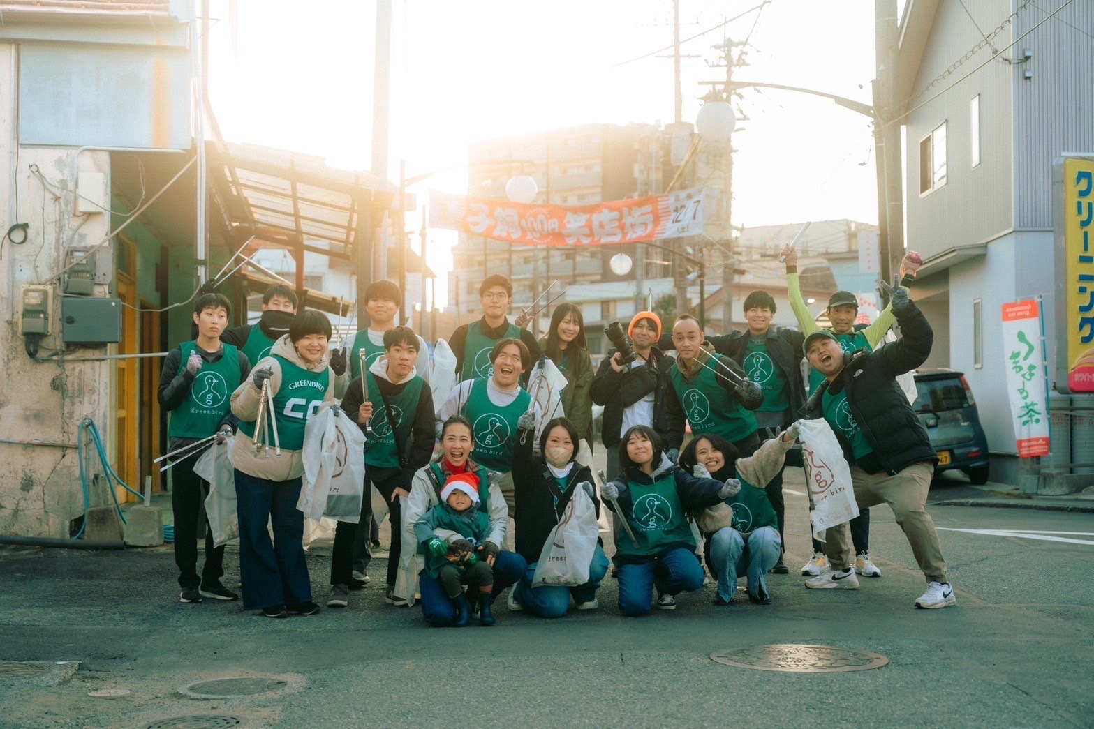 子飼そうじ開催！🚶