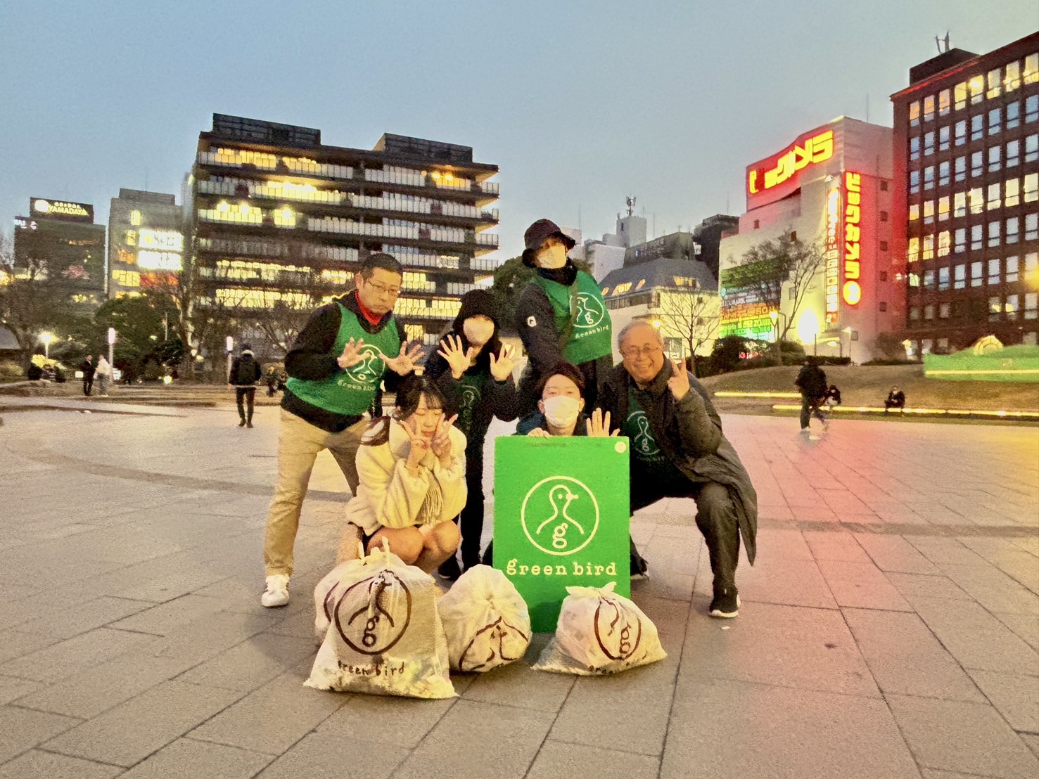 福岡天神　1.18お掃除日和りの土曜そうじ🌇