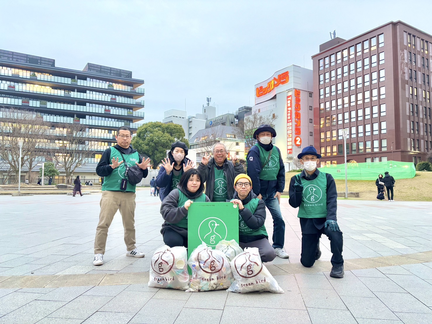 福岡天神　2.15街も人も心もキレイな街に🌇土曜そうじ